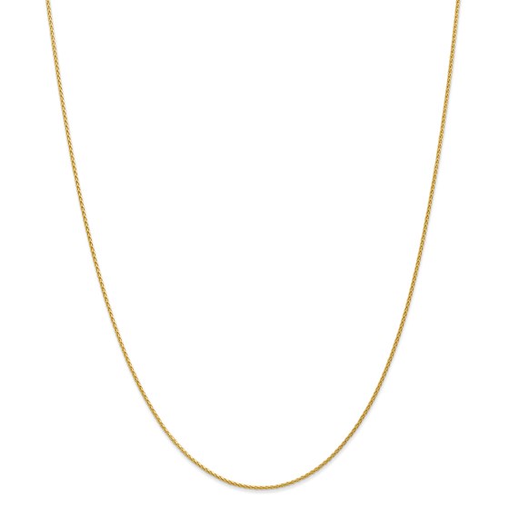 14k Gold 1.2 mm Parisian Wheat Chain Necklace - 20 in. 14k Gold 1.2 mm Parisian Wheat Chain Necklace - 20 in.